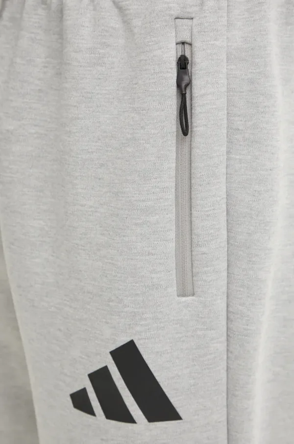adidas spodnie dresowe Z.N.E. kolor szary melanżowe JF2446 - obrazek 2