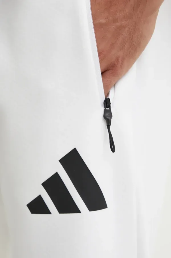 adidas spodnie dresowe Z.N.E. kolor biały z nadrukiem JF2449 - obrazek 3
