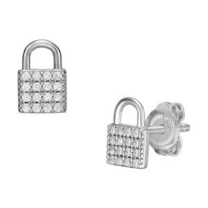 Fossil kolczyki srebrne