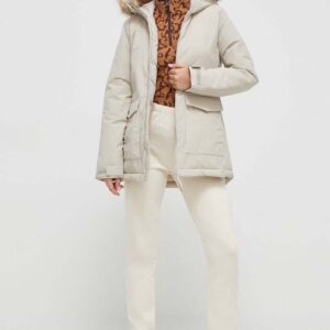 adidas kurtka damska kolor beżowy przejściowa