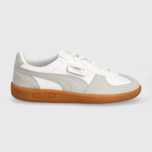 Puma sneakersy skórzane Palermo kolor szary 396464