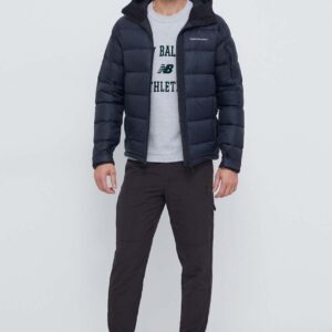 New Balance t-shirt bawełniany męski kolor szary z aplikacją