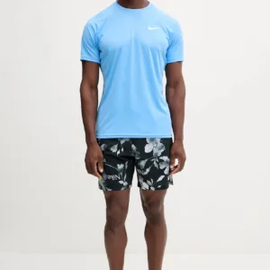 Nike t-shirt treningowy kolor niebieski gładki