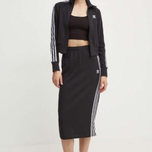 adidas Originals bluza Knitted Track Top damska kolor czarny wzorzysta IY7278