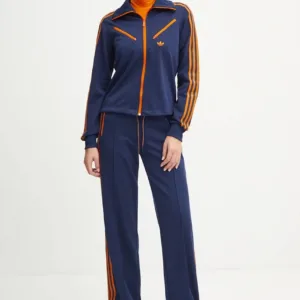 adidas Originals bluza Montreal Tracktop damska kolor granatowy z aplikacją JL9630