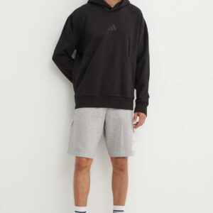 adidas bluza All SZN męska kolor czarny z kapturem gładka IX1253