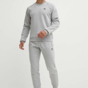 adidas Originals bluza Essential męska kolor szary melanżowa IY4937