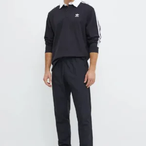 adidas Originals longsleeve bawełniany Adicolor kolor czarny z aplikacją IZ4806