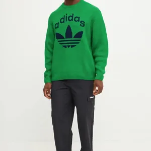 adidas Originals sweter Knit Crewneck męski kolor zielony JN5966