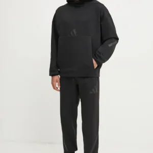 adidas bluza Z.N.E. męska kolor czarny z kapturem z nadrukiem JE7537