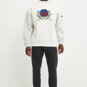 adidas Originals bluza męska kolor beżowy wzorzysta IX6755