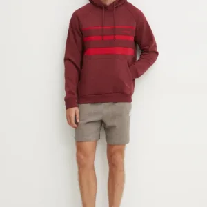 adidas Originals bluza męska kolor bordowy z kapturem wzorzysta IX9605