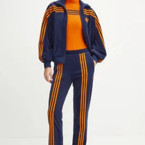 adidas Originals longsleeve damski kolor pomarańczowy z półgolfem JN8313