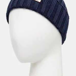 adidas Originals czapka bawełniana kolor granatowy z cienkiej dzianiny bawełniana IY4109