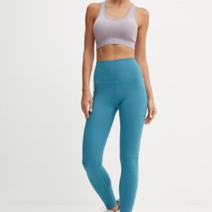 New Balance legginsy treningowe kolor niebieski gładkie WP41275TEI