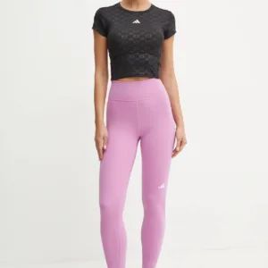 adidas Performance legginsy do biegania Own The Run kolor fioletowy gładkie IX2862