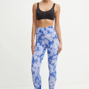 adidas Performance legginsy treningowe Optime Essentials kolor niebieski wzorzyste JF3169