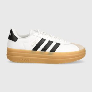 adidas sneakersy skórzane Vl Court Bold kolor biały IH3083