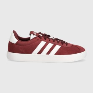 adidas sneakersy zamszowe VL Court 3.0 kolor bordowy IF4457