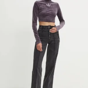 adidas Originals jeansy damskie high waist IY7407