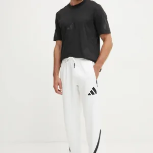 adidas spodnie dresowe Z.N.E. kolor biały z nadrukiem JF2449