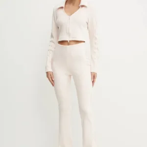 adidas Originals bluza Femme Galore Rib Cardigan damska kolor różowy gładka JN3018