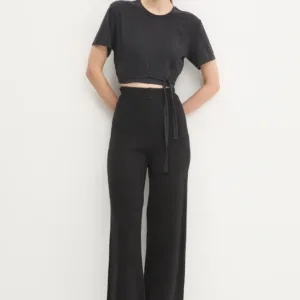 adidas Performance t-shirt do jogi Yoga kolor czarny IS6713