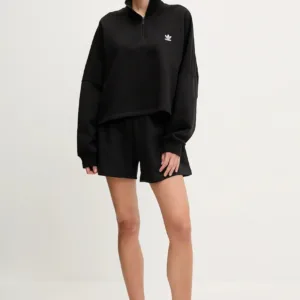 adidas Originals bluza damska kolor czarny gładka IW0951