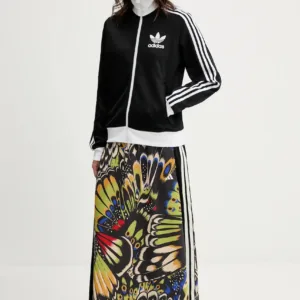 adidas Originals bluza Classic TT damska kolor czarny z nadrukiem HZ3743