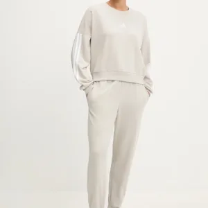 adidas bluza Essentials damska kolor beżowy z aplikacją JE0014