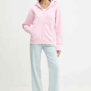 adidas bluza All SZN damska kolor różowy z kapturem z aplikacją JV7289