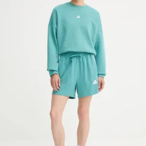 adidas bluza Essentials damska kolor turkusowy gładka JV7299