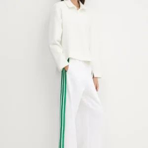 adidas bluza All SZN damska kolor beżowy gładka JV9907