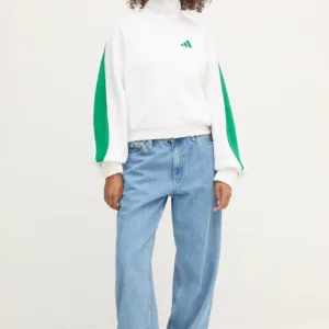 adidas bluza Stadium damska kolor biały z nadrukiem JW0526