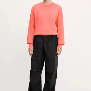 adidas bluza bawełniana All SZN damska kolor pomarańczowy gładka KD9775