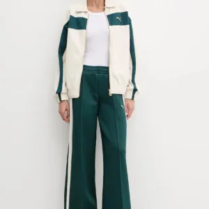 Puma bluza damska kolor beżowy gładka 632137