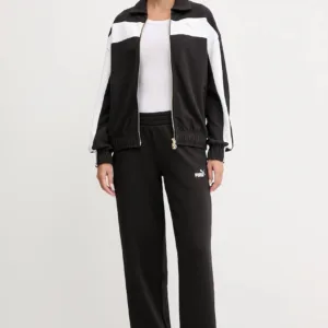 Puma bluza damska kolor czarny gładka 632137