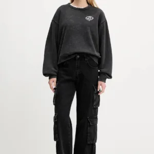 adidas Originals bluza bawełniana 20th Century Fox Disney damska kolor czarny z nadrukiem JX1276