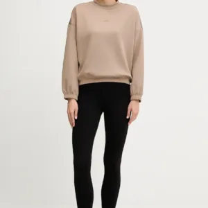 adidas Performance bluza do jogi Motion damska kolor beżowy gładka JM4490