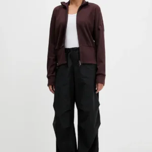 adidas bluza All Szn Winterized damska kolor brązowy gładka JM5947