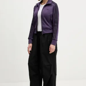 adidas Originals bluza Firebird damska kolor fioletowy z aplikacją JY2615