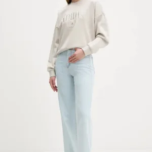 adidas bluza Cozy damska kolor beżowy z aplikacją KA9950