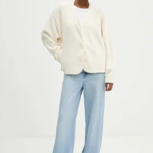 adidas bluza polarowa Future Icons damska kolor beżowy gładka KB5234