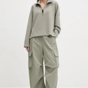 adidas bluza Soft Lux damska kolor zielony z nadrukiem JW7422