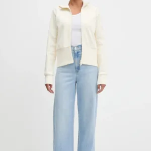 adidas bluza All Szn Winterized damska kolor beżowy gładka JW7434