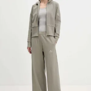 adidas bluza All Szn Winterized damska kolor zielony gładka JW7435