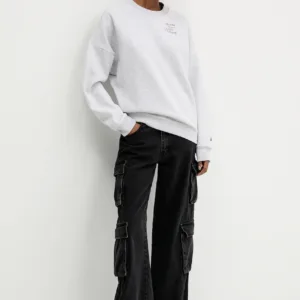 adidas bluza damska kolor szary z nadrukiem KT0875