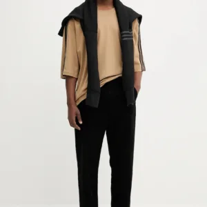 adidas Originals bluza Neuclassics męska kolor czarny z kapturem z aplikacją HZ3740