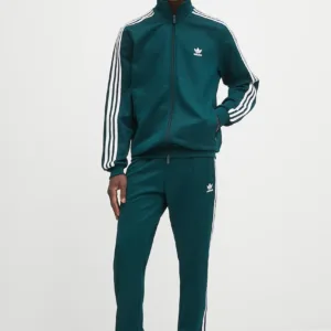 adidas Originals bluza Classic TT męska kolor zielony z aplikacją JY1280