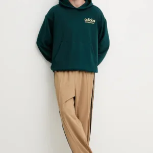 adidas Originals bluza bawełniana Asd Otb Hoodie męska kolor zielony z kapturem z nadrukiem JY3652